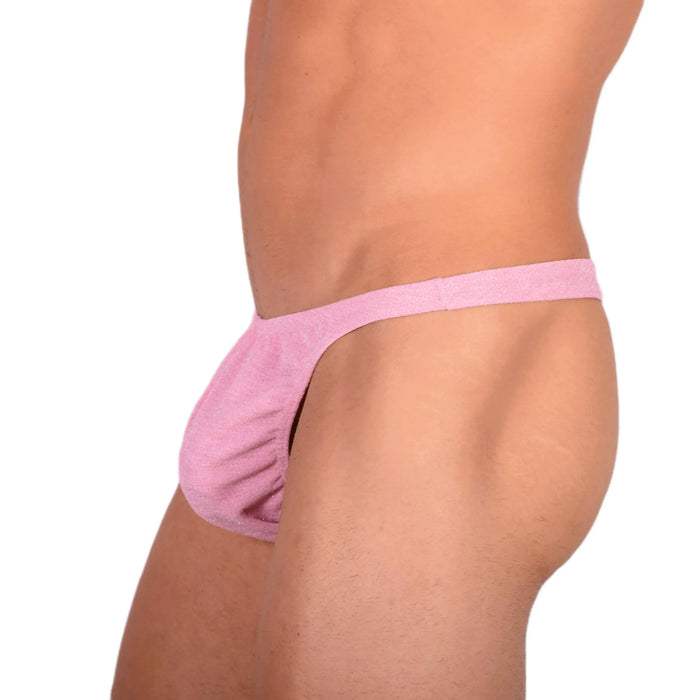 S SMU Sexy Glitter Pink Thong 33708 MX15