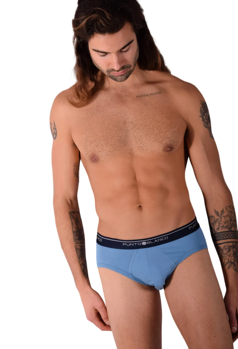 Small Punto Blanco Small Briefs Basix 53489-10 Light Blue P18