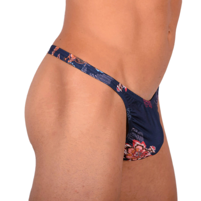 S SMU Sensual Deep Blue Thong 33735 MX15