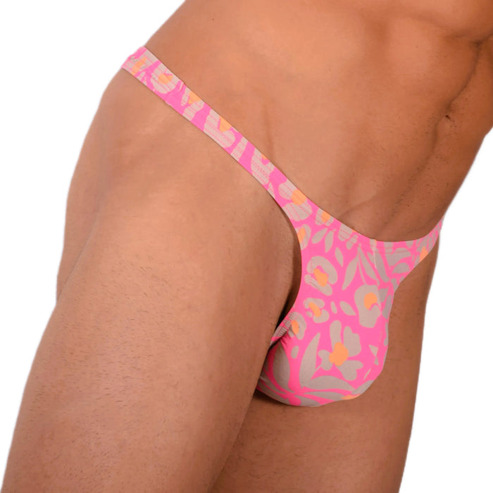 S SMU Sexy Grey Pink Thong 33824 MX17