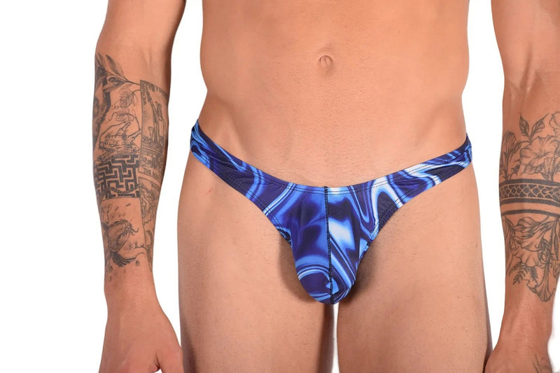 String de Bronzage SMU Catch-Me Swim-Thong Bleu P01204-H35