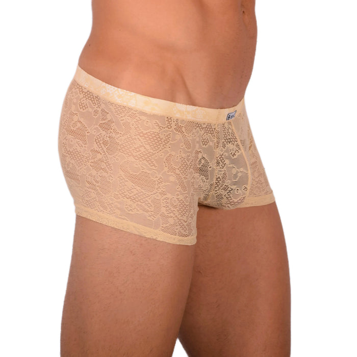 S SMU Sexy C-Thru Sand Mini Boxer 33828 MX17