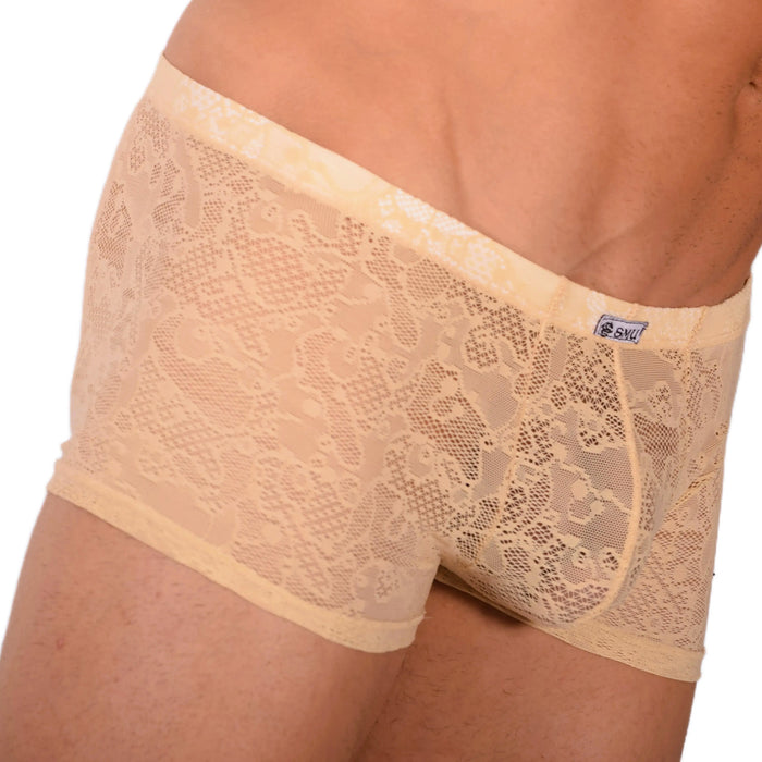 S SMU Sexy C-Thru Sand Mini Boxer 33828 MX17