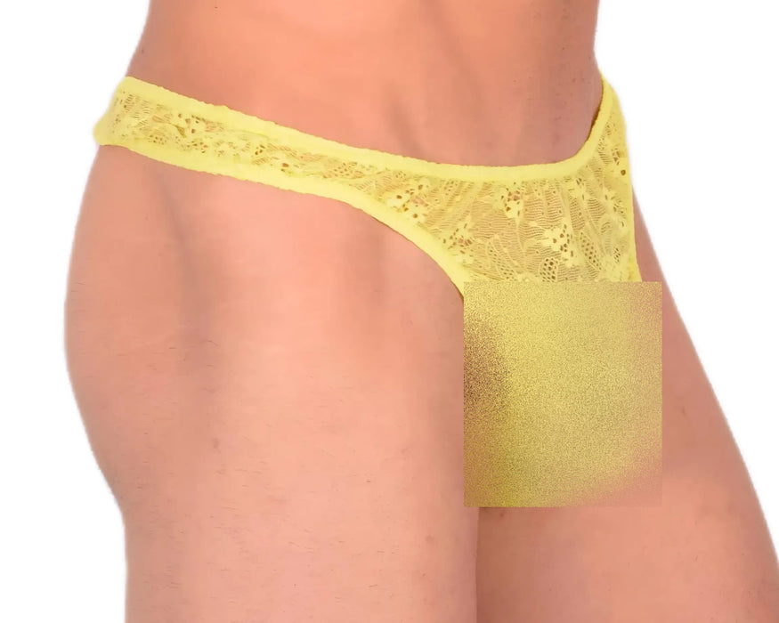 S/M SMU Sexy Transparent Lime Thong 33519 MX13