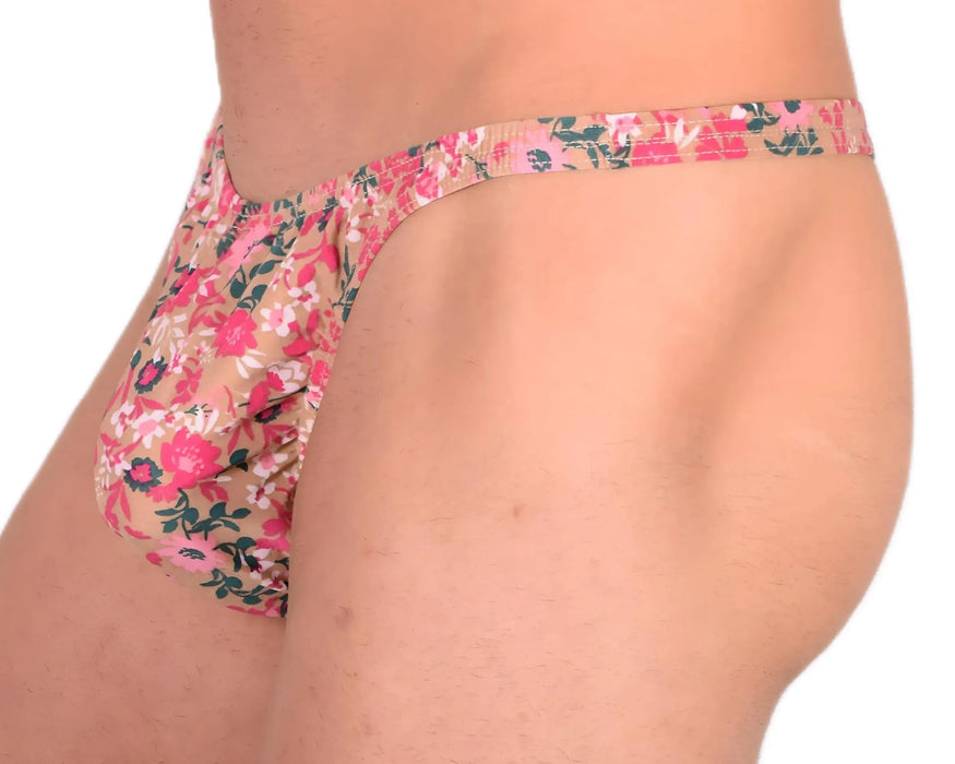 S/M SMU Sensual Thong Brown Garden 33524 MX13