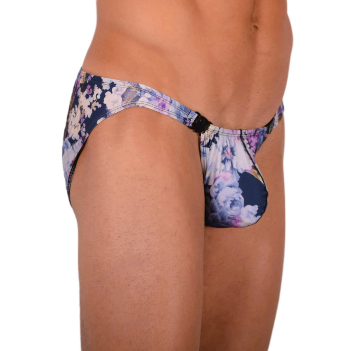 M Gregg Homme Sexy Detachable Floral Explosion Brief 33947 MX18