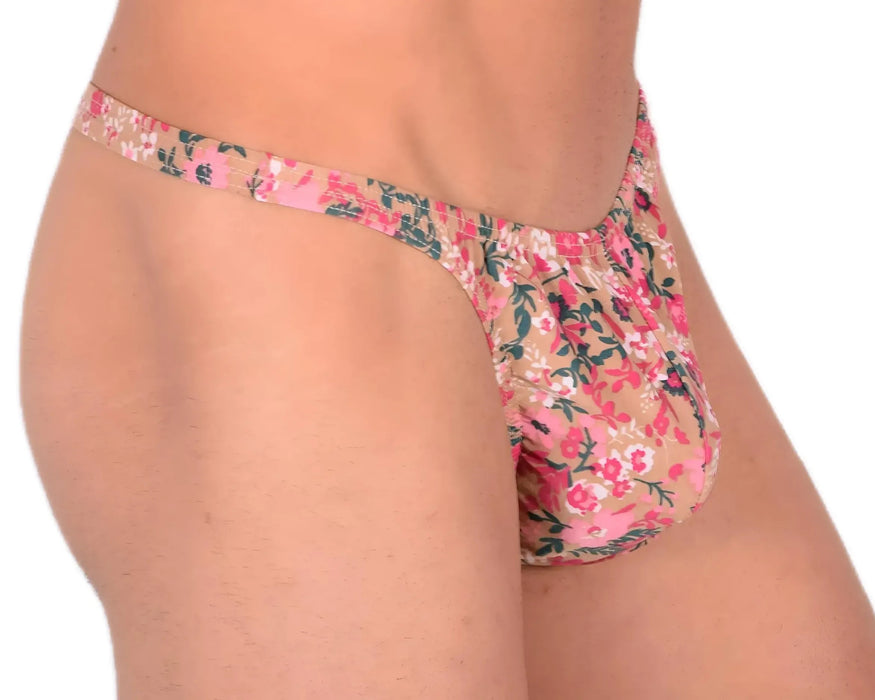 S/M SMU Sensual Thong Brown Garden 33524 MX13