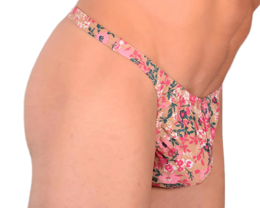 S/M SMU Sensual Thong Brown Garden 33524 MX13