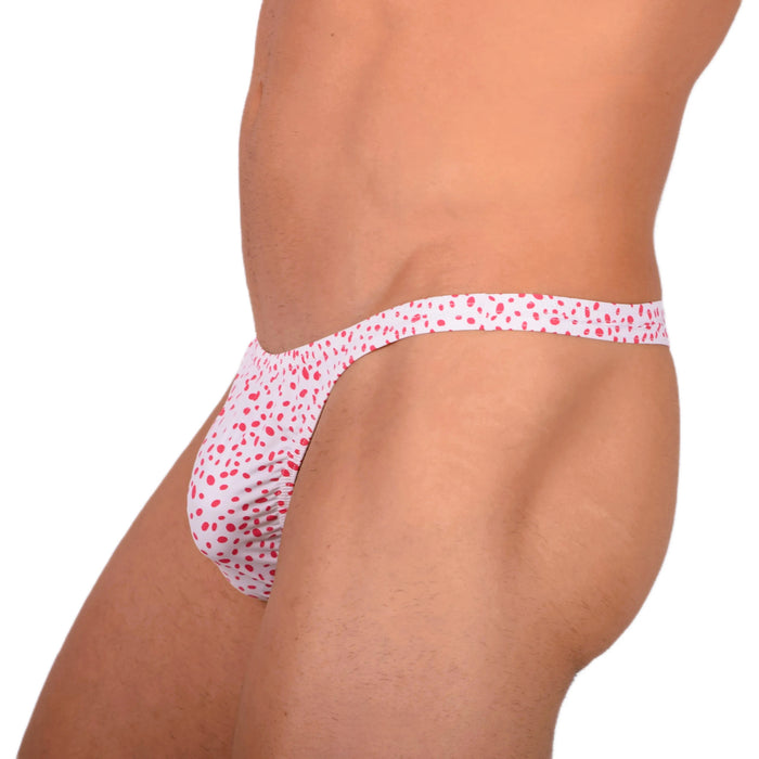 XS SMU Sexy Red and White Thong 33857 MX17