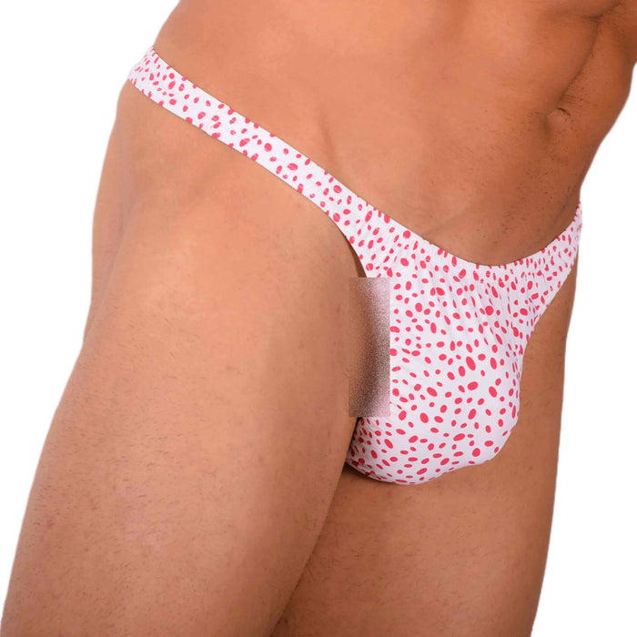 XS SMU Sexy Red and White Thong 33857 MX17