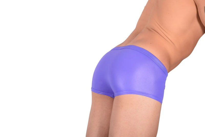 XS Gregg Homme Boxe Briefs BOYTOY Boxer aspect caoutchouc Spandex Violet 95005 149