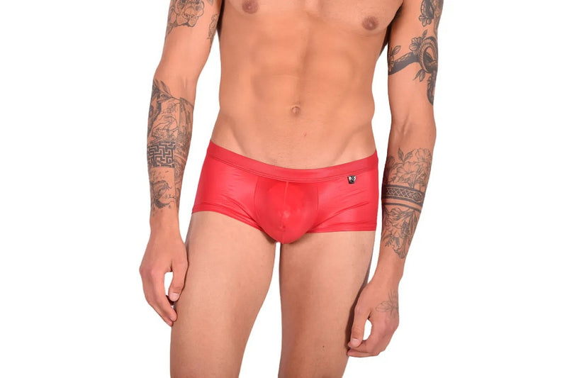 Gregg Homme Boxer Brief Boytoy Spandex Sous-vêtements Romantique Doux Rouge 95005 165