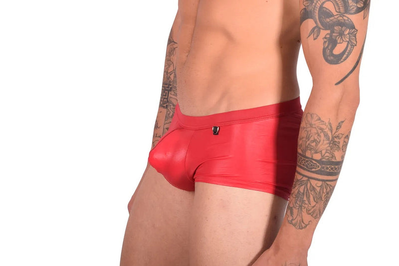 Gregg Homme Boxer Brief Boytoy Spandex Sous-vêtements Romantique Doux Rouge 95005 165