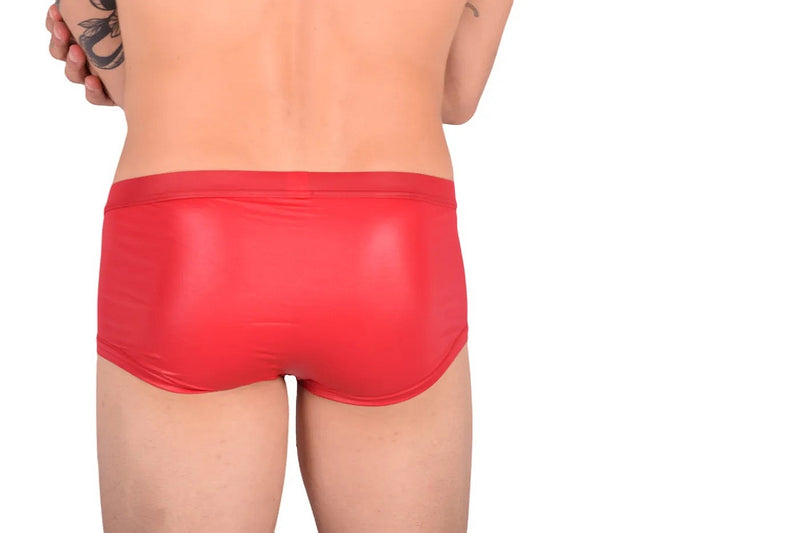 Gregg Homme Boxer Brief Boytoy Spandex Sous-vêtements Romantique Doux Rouge 95005 165
