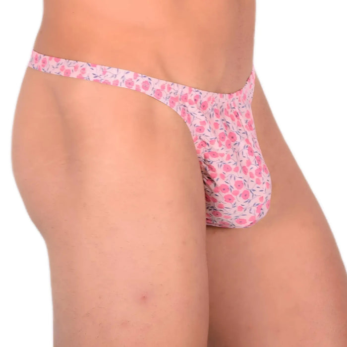 XS/S SMU Sexy Floral Explosion Pink Thong 33536 MX13