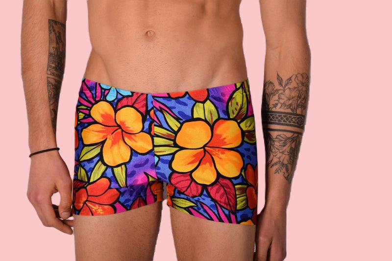 XS/S SMU Swim Hipster Underwear Hot Flowers 43108 MX12