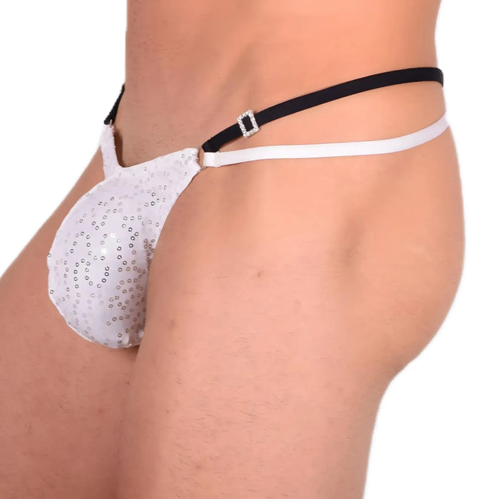 M/L SMU Sexy Party White Thong 33542 MX13