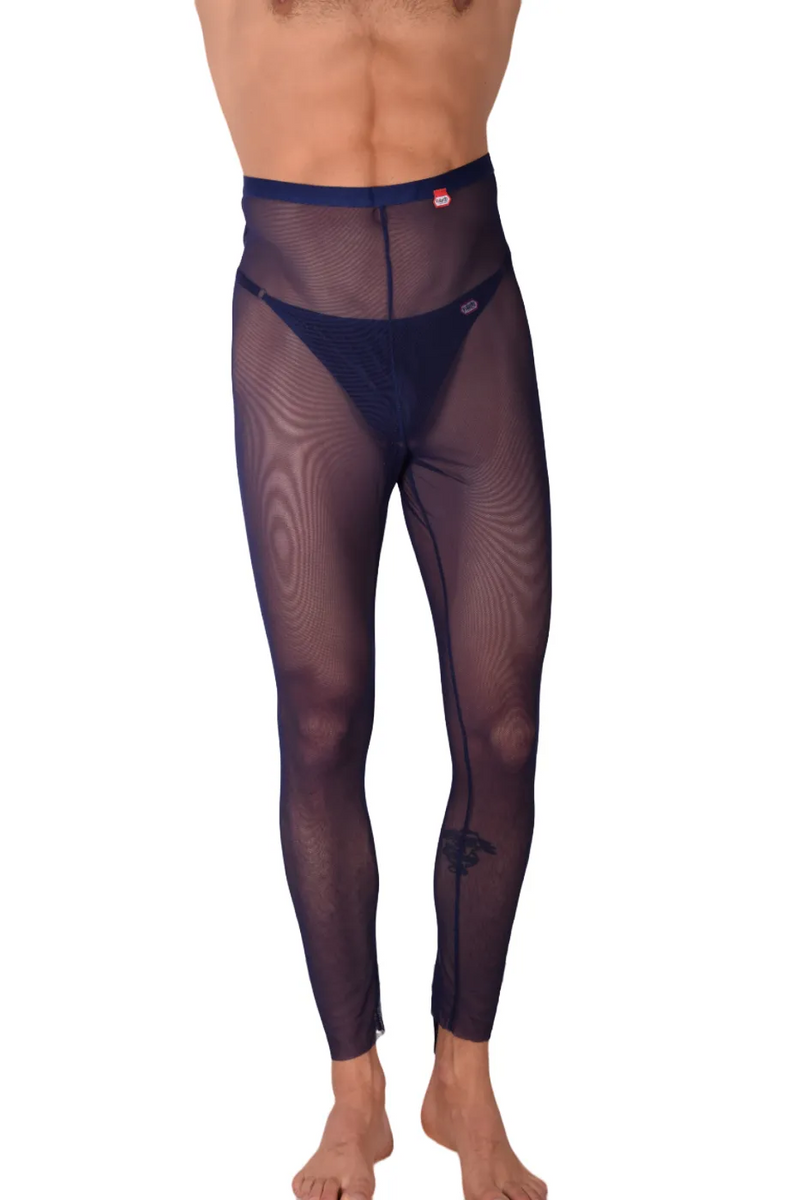 PIKANTE Legging Manhood Long Johns Voir à travers String intérieur Navy 0336 3