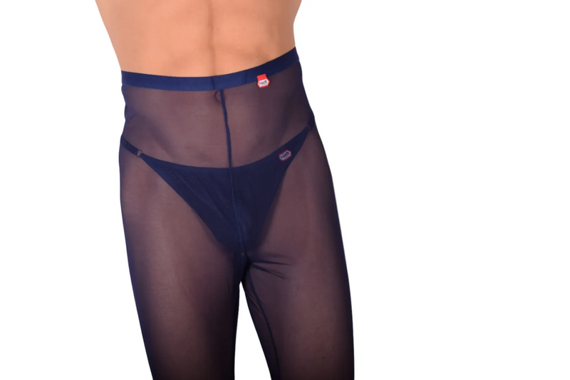 PIKANTE Legging Manhood Long Johns Voir à travers String intérieur Navy 0336 3