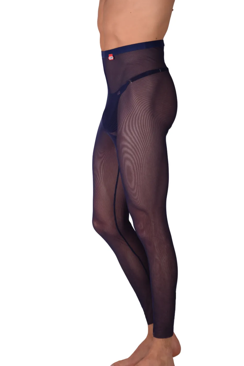PIKANTE Legging Manhood Long Johns Voir à travers String intérieur Navy 0336 3