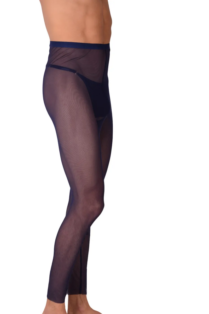PIKANTE Legging Manhood Long Johns Voir à travers String intérieur Navy 0336 3