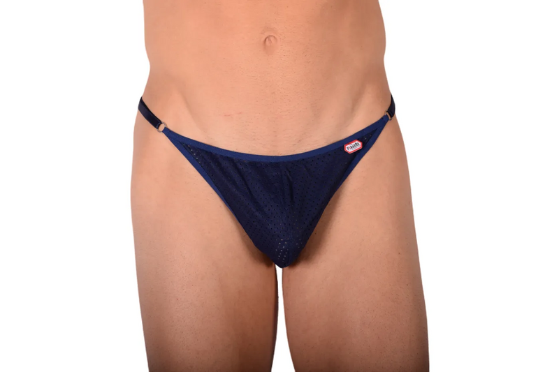 PIKANTE Legging Manhood Long Johns Voir à travers String intérieur Navy 0336 3