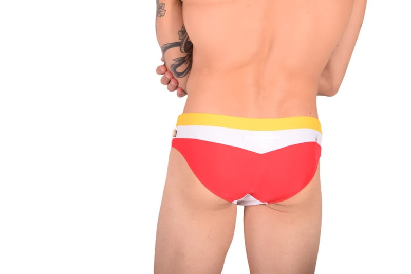 Maillot de bain Marcuse Aviator Swim-Brief Rouge 2