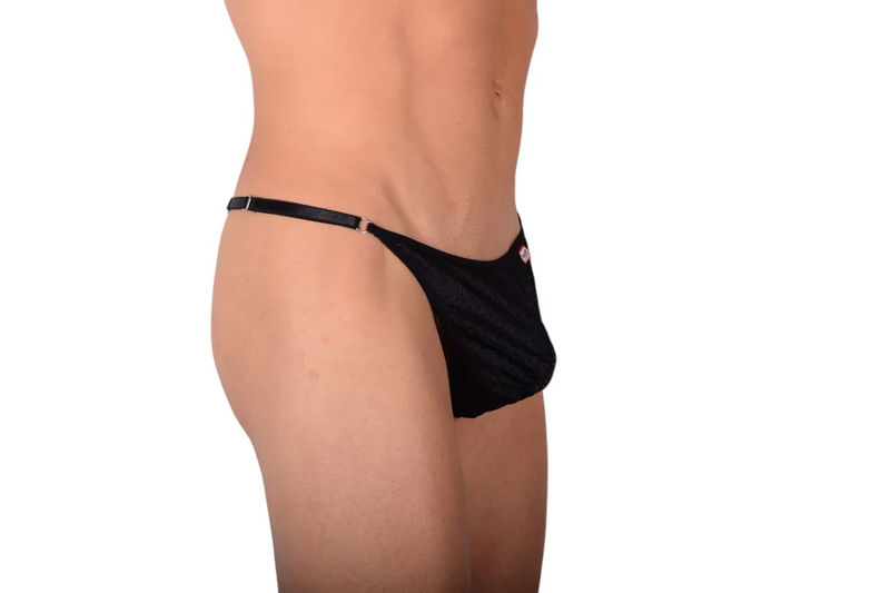 PIKANTE Legging Manhood Long Johns Voir à travers String intérieur Noir 0336 3