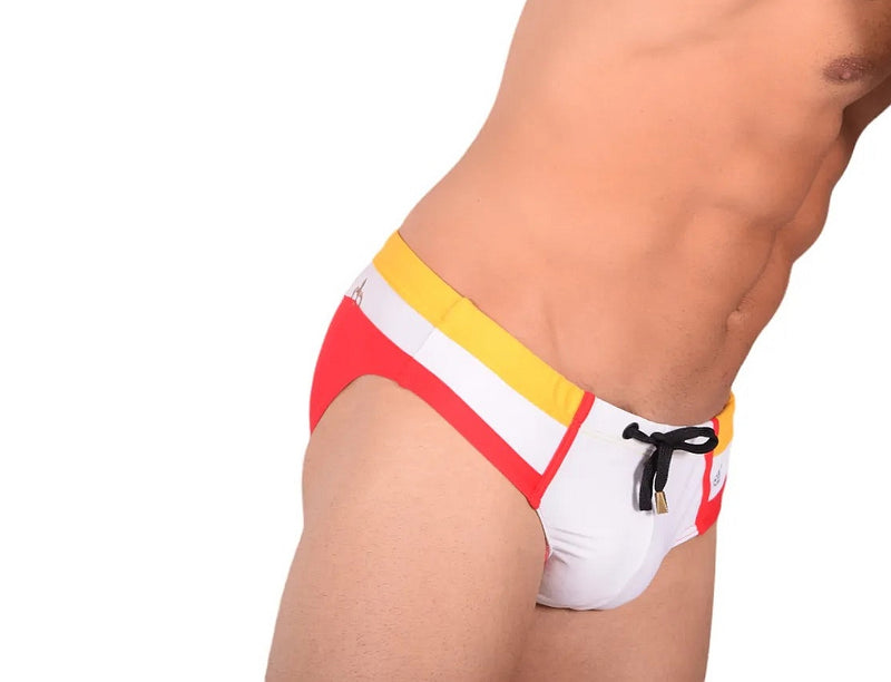 Maillot de bain Marcuse Aviator Swim-Brief Rouge 2
