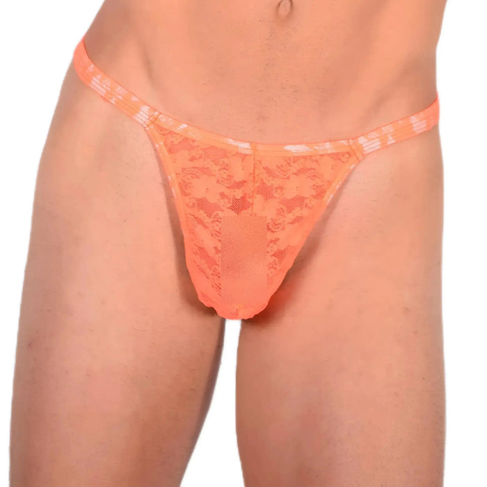 S SMU Sensual C-Thru Fresh Orange Thong  33569 MX13