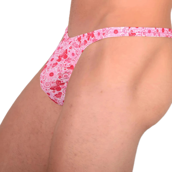 XS SMU Sensual Thong Floral Pink 33573 MX13