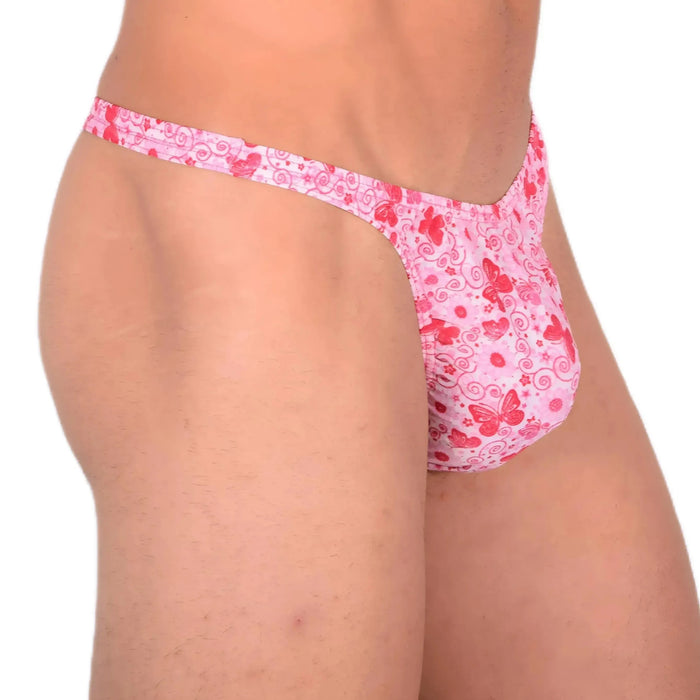 XS SMU Sensual Thong Floral Pink 33573 MX13