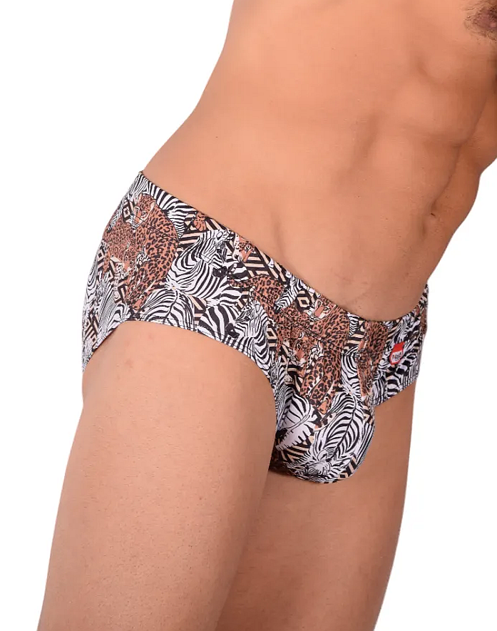 Slip anatomique en argile PIKANTE avec poche moulée imprimé tigre 8718 2