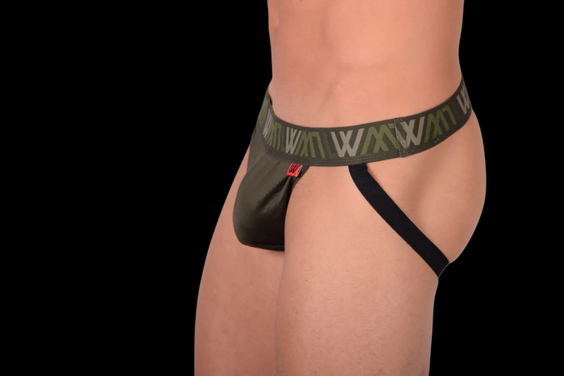 LVW AMSTERDAM Luxury Jockstraps Smooth Jersey Lycra Jock Army Green 14