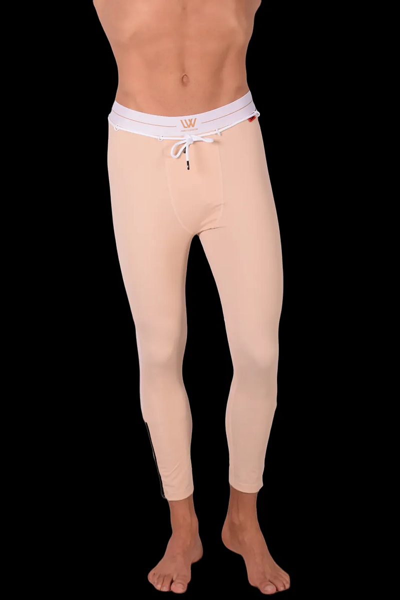 LVW AMSTERDAM Legging de sport zippé doré Nude 18 