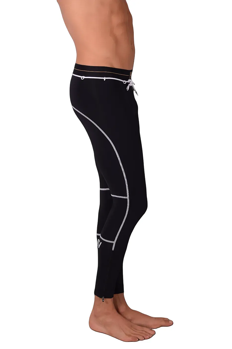 LVW AMSTERDAM Gold Legging Legging de sport à glissière lisse Noir 18 