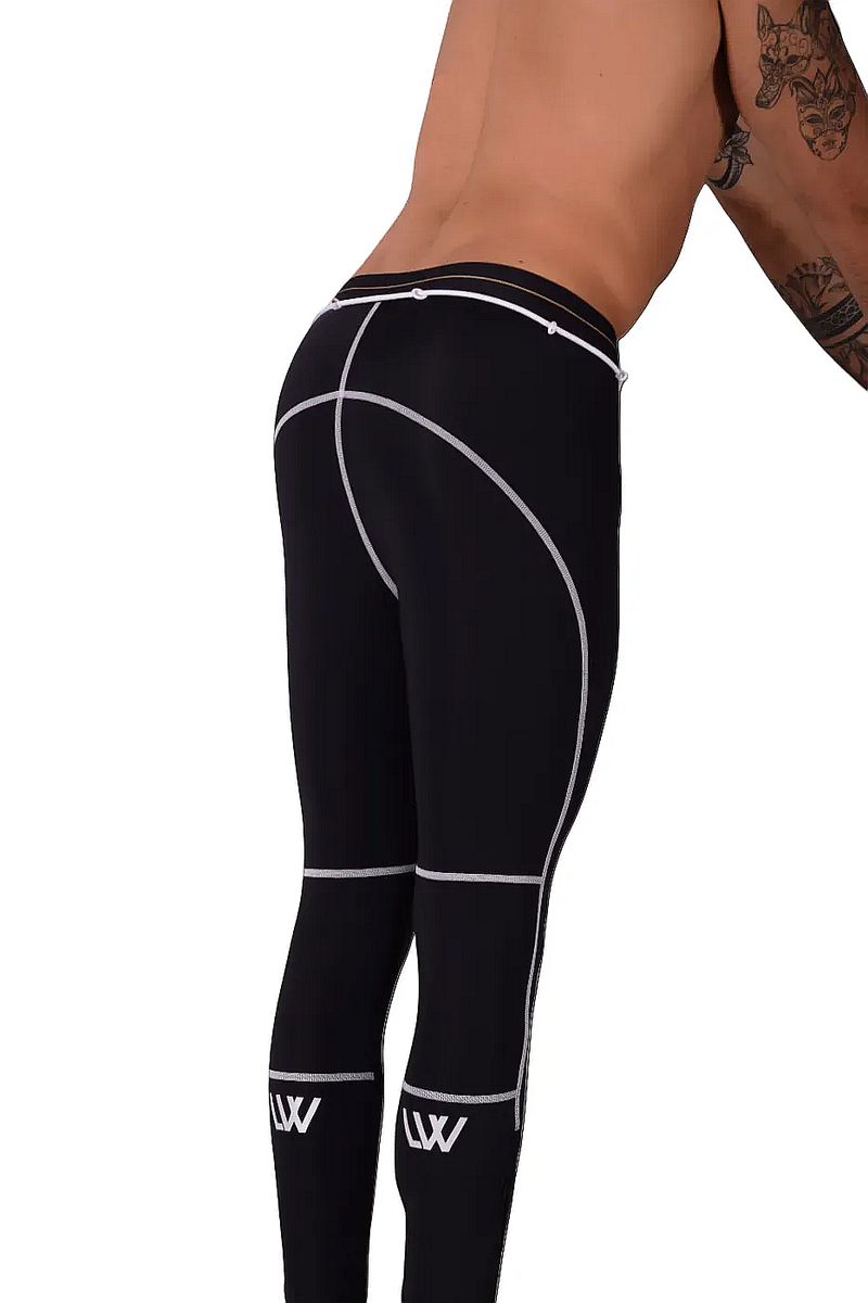 LVW AMSTERDAM Gold Legging Legging de sport à glissière lisse Noir 18 