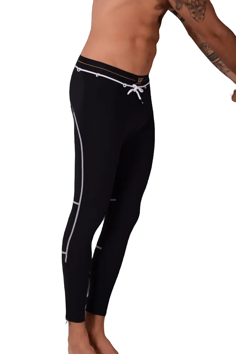 LVW AMSTERDAM Gold Legging Legging de sport à glissière lisse Noir 18 