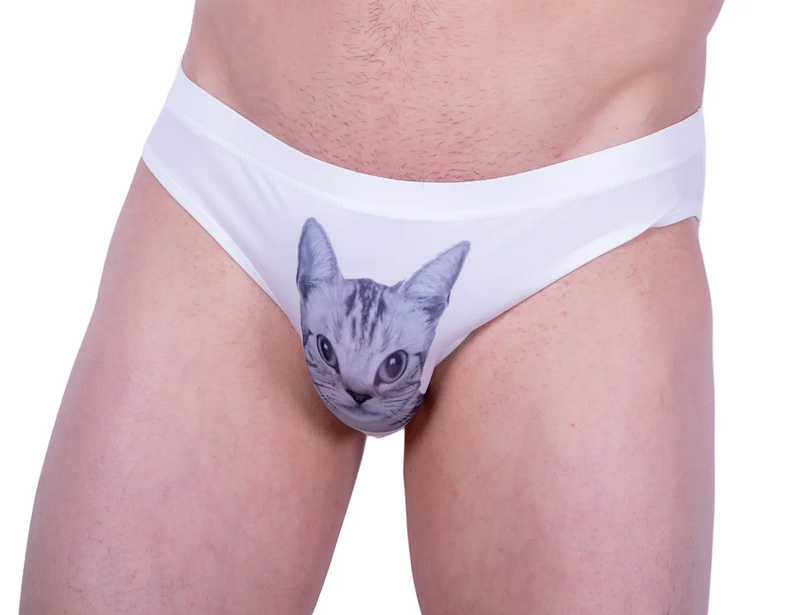 PETIT JJ MALIBU Kitty Cat Brief So Cute Brief Miaw Print 3