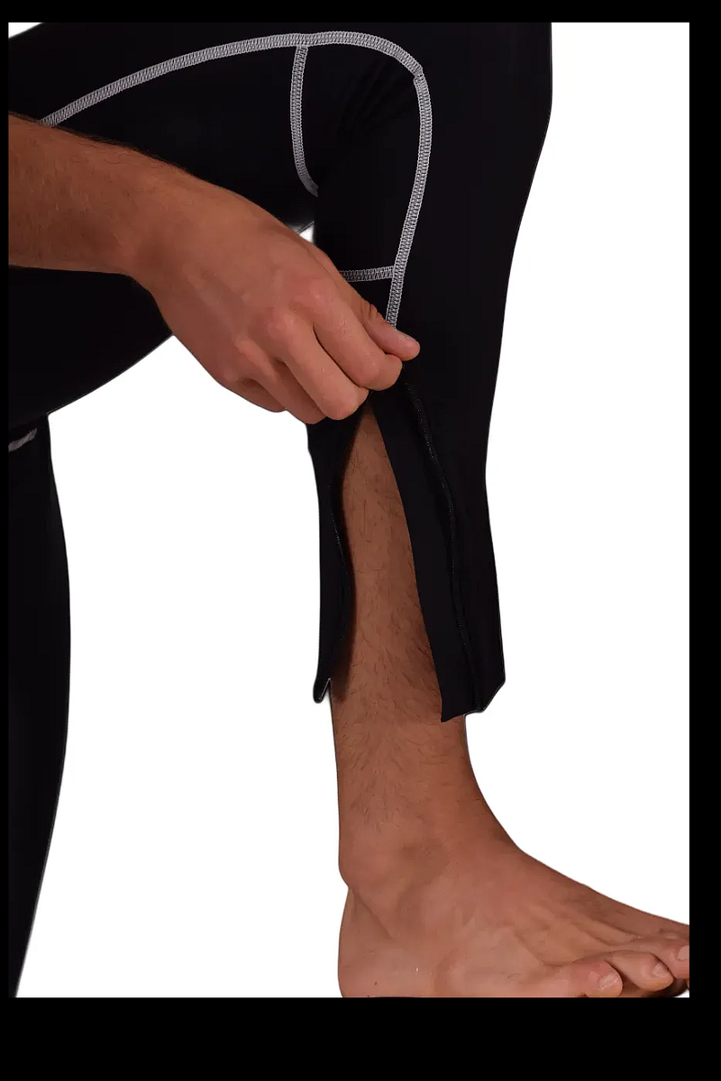 LVW AMSTERDAM Gold Legging Legging de sport à glissière lisse Noir 18 