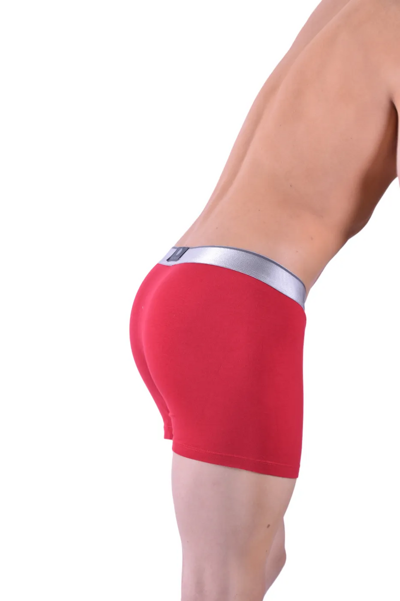 Boxer Glam Punto Blanco Boxers Espagne Qualité Coton Rouge 3472 19