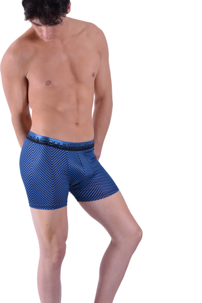 Punto Blanco Boxer sous-vêtements dénudés Boxer soyeux confort bleu 3382 3