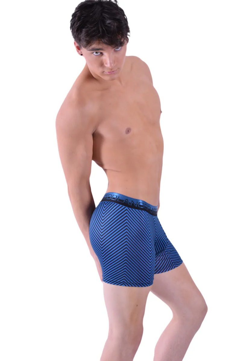 Punto Blanco Boxer sous-vêtements dénudés Boxer soyeux confort bleu 3382 3