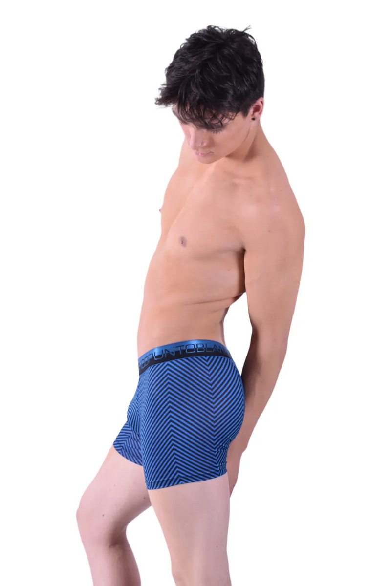 Punto Blanco Boxer sous-vêtements dénudés Boxer soyeux confort bleu 3382 3
