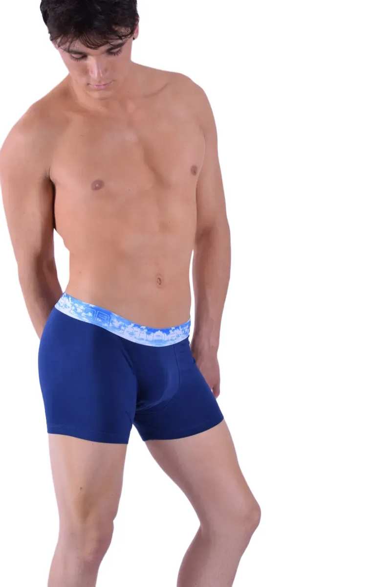Punto Blanco Boxer Sky Clouds Boxer en coton biologique doux Marine 3386 9