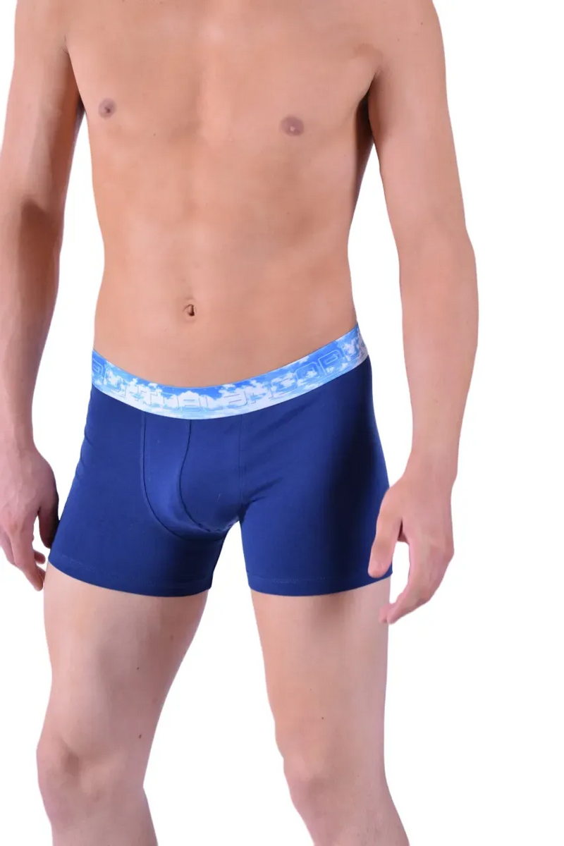 Punto Blanco Boxer Sky Clouds Boxer en coton biologique doux Marine 3386 9