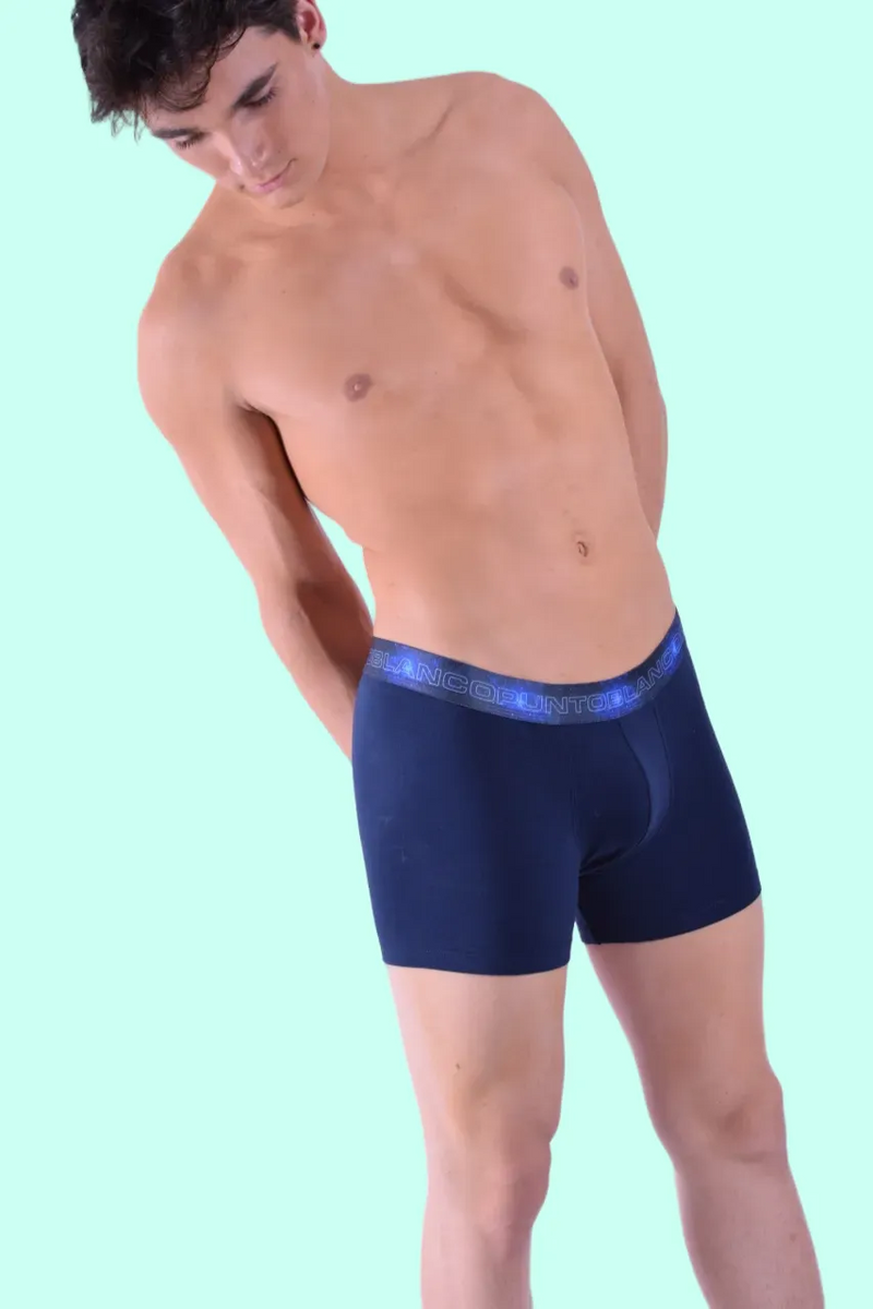 Punto Blanco Boxer Trunk Classic Star Sky Organic Cotton Navy Blue 3431 3