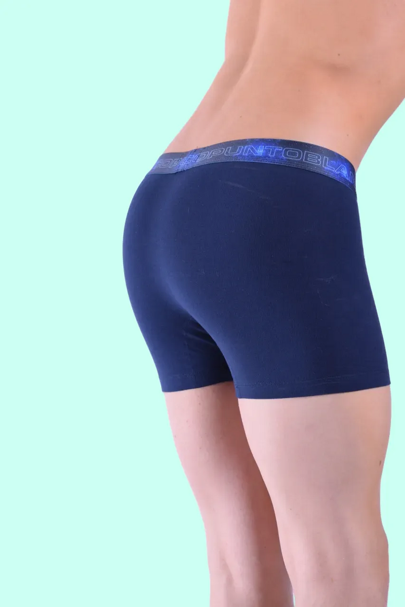 Punto Blanco Boxer Trunk Classic Star Sky Organic Cotton Navy Blue 3431 3