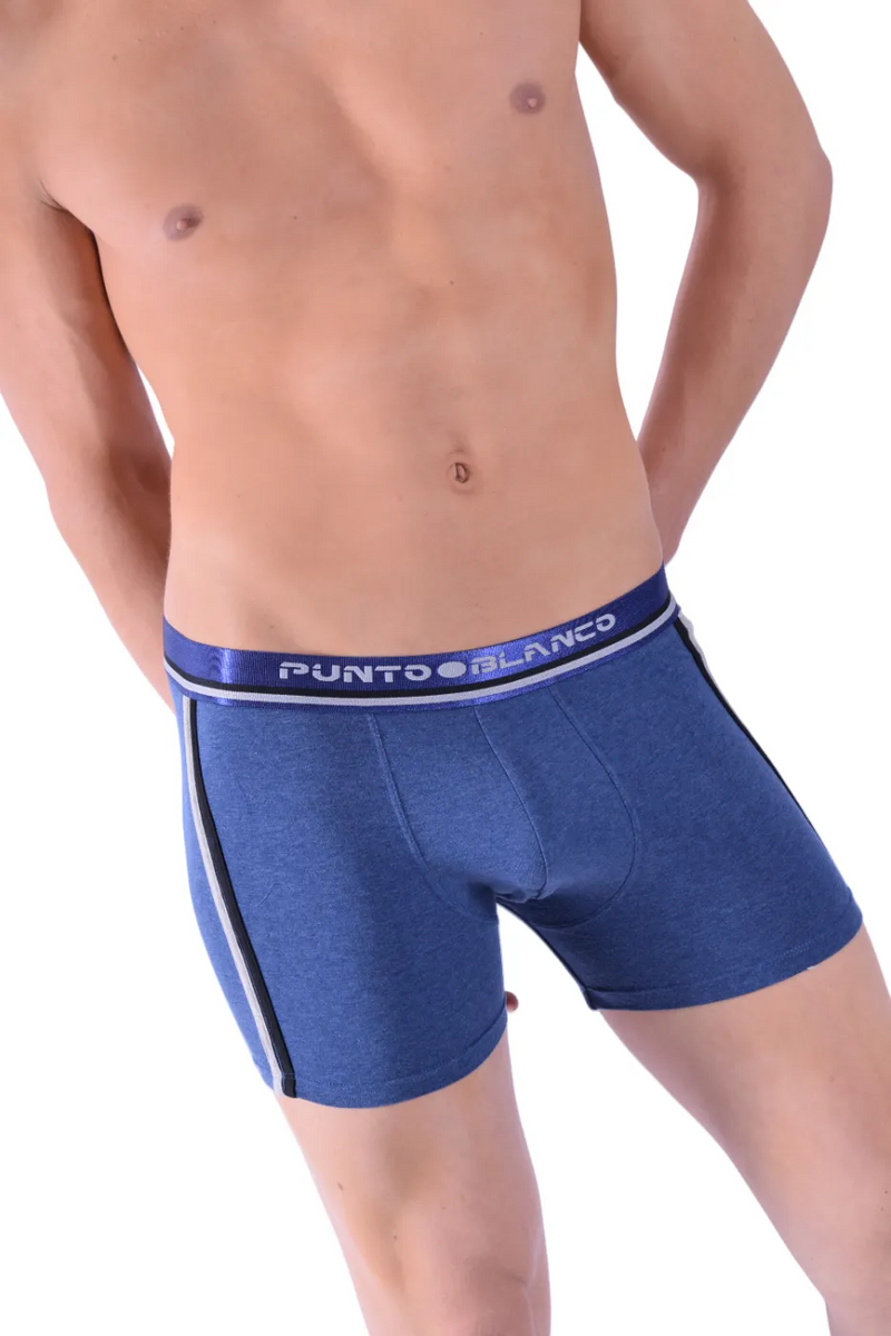 XL Punto Blanco Boxer Sport Discovery Boxers Sporty Cotton Undies Navy 3483 17
