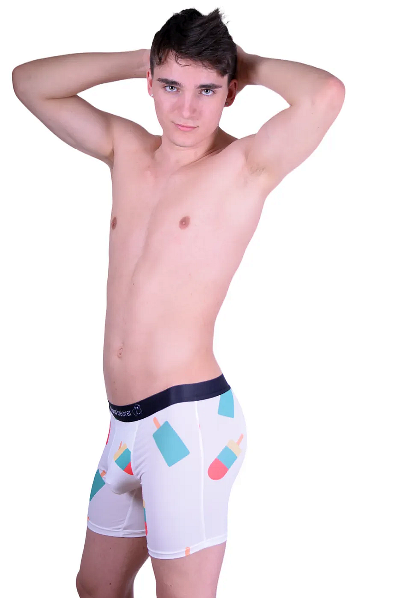 SMALL JJ Malibu Trunk Boxer Brief POPSICLE Boxers Funny Pops Curious Beavor